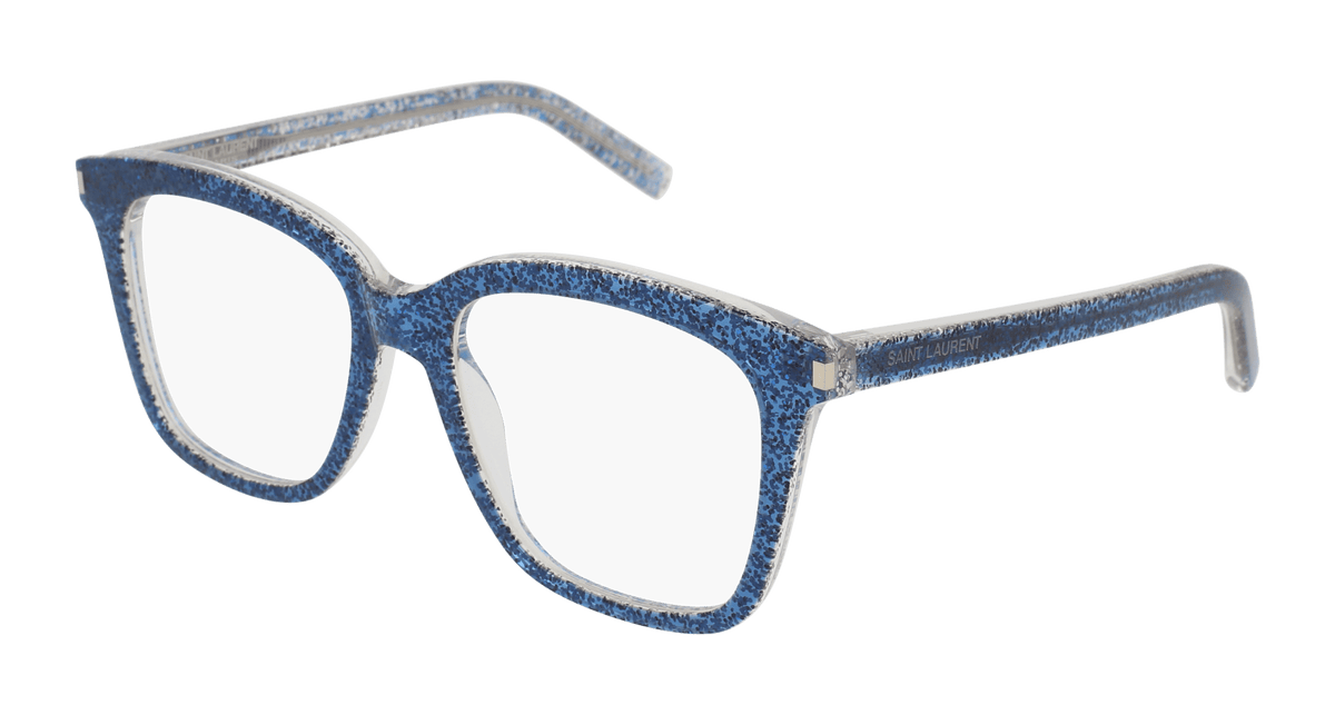 Saint Laurent SL 166 Eyeglasses - Blue / Transparent (005)
