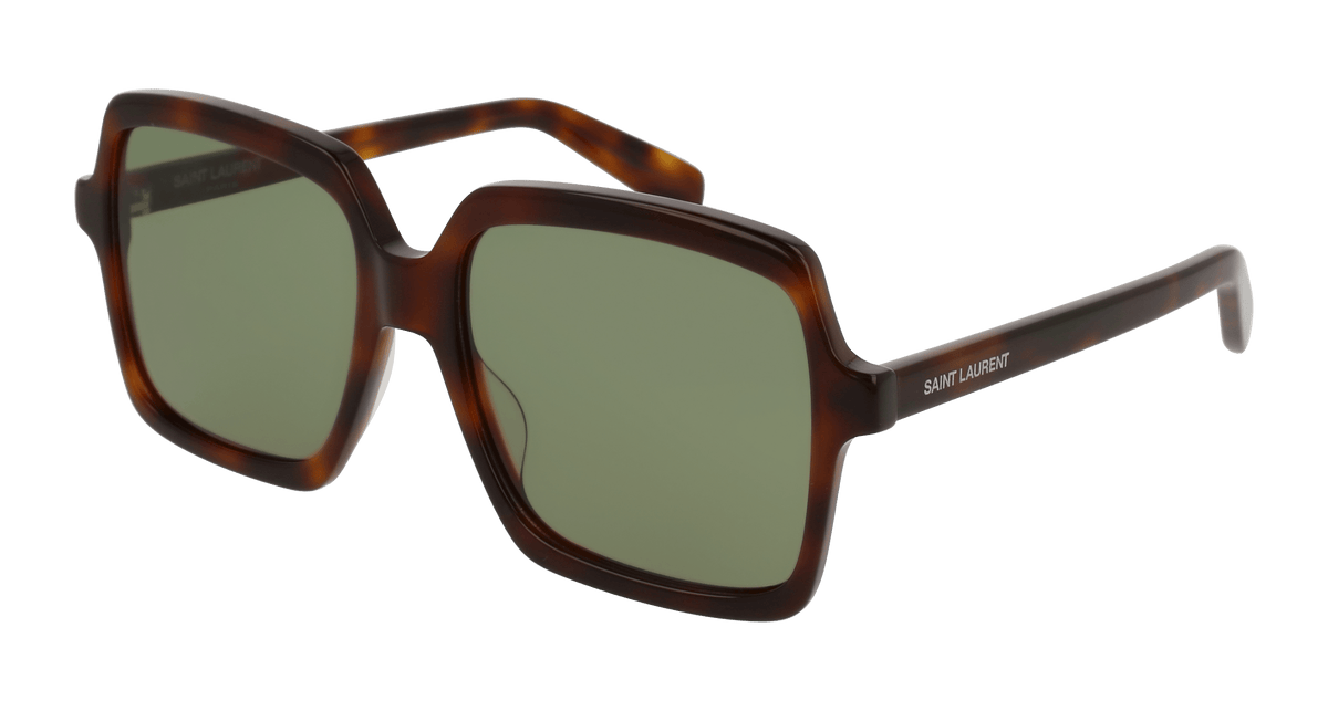 Saint Laurent SL 174 Sunglasses - Havana / Green (002)