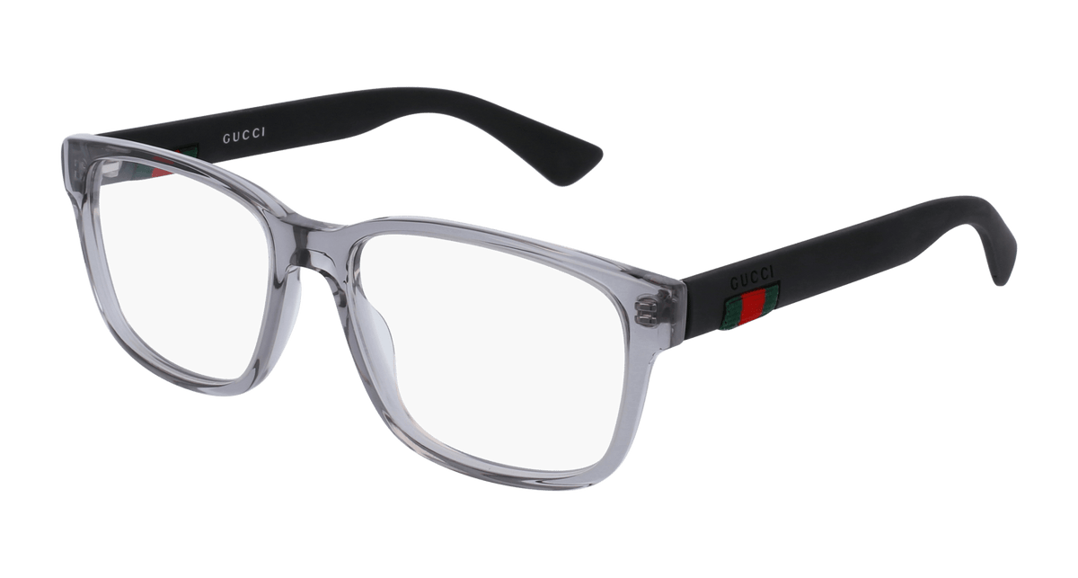 Gucci GG0011O Eyeglasses - Grey / Transparent (007)