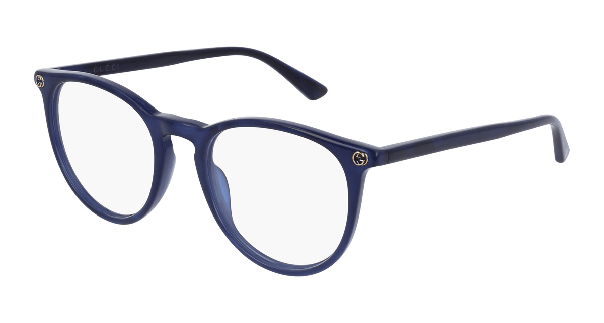 Gucci GG0027O Eyeglasses - Blue / Transparent (005)