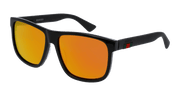 Gucci GG0010S Sunglasses - Black / Red (002)