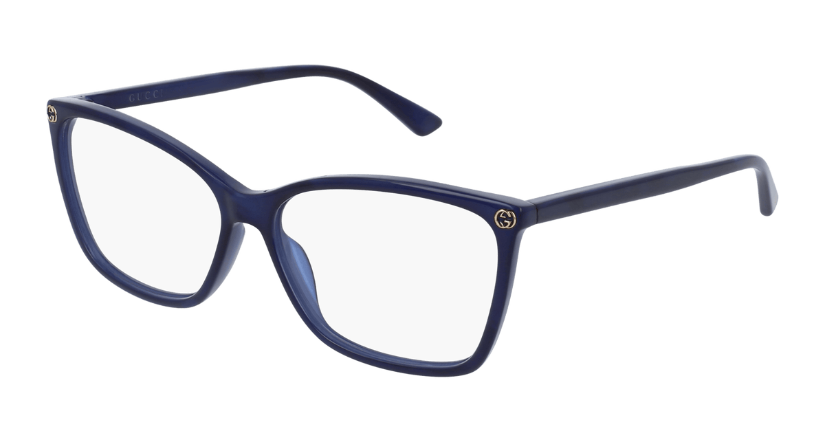 Gucci GG0025O Eyeglasses - Blue / Transparent (005)