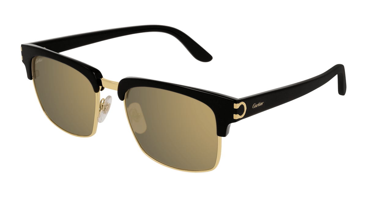 Cartier CT0132S Sunglasses - Black / Bronze (002)