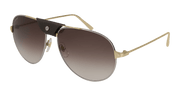 Cartier CT0038S Sunglasses - Gunmetal / Brown (004)