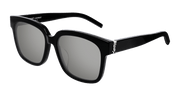 Saint Laurent SL M40/F Sunglasses - Black / Silver (002)