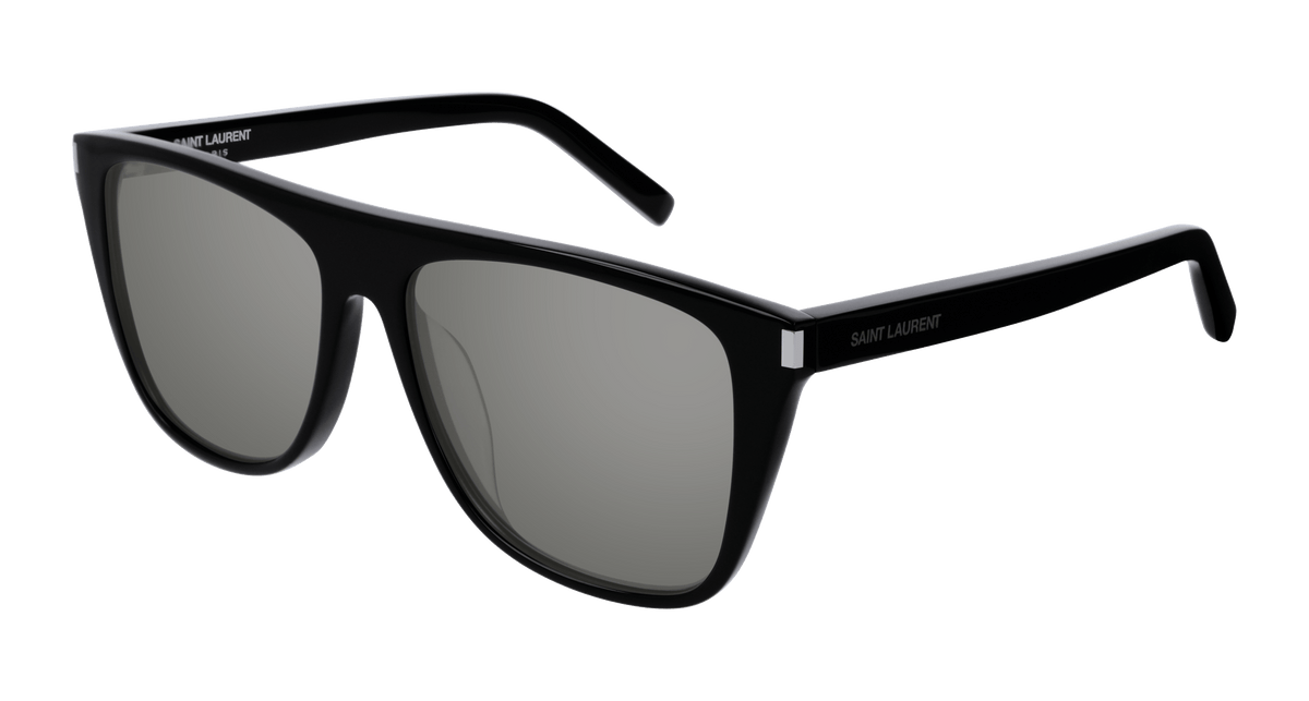 Saint Laurent SL 1/F Sunglasses - Black / Silver (002)