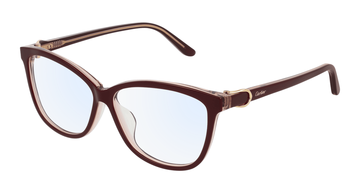 Cartier CT0129OA Eyeglasses - Red / Transparent (003)