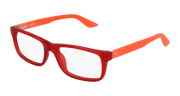 Puma PJ0009O Eyeglasses - Red / Transparent (007)