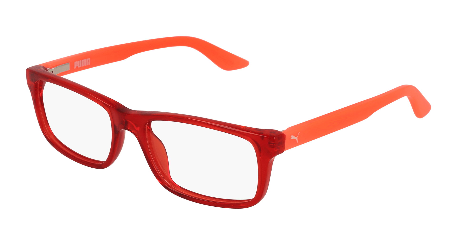 Puma PJ0009O Eyeglasses - Red / Transparent (007)