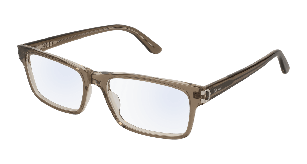Cartier CT0005O Eyeglasses - Brown / Transparent (006)