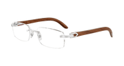 Cartier CT0052O Eyeglasses - Silver / Transparent (003)