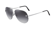 Cartier CT0065S Sunglasses - Silver / Grey (003)