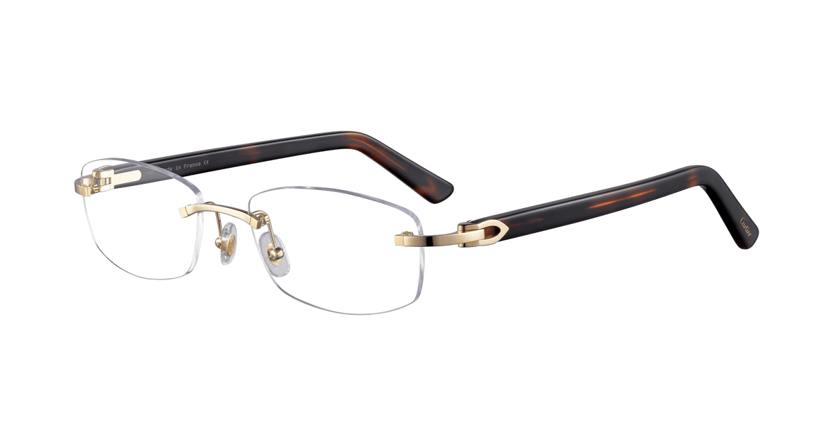 Cartier CT0048O Eyeglasses - Gold / Transparent (004)