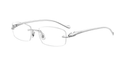 Cartier CT0061O Eyeglasses - Silver / Transparent (003)