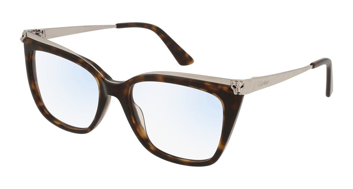 Cartier CT0033O Eyeglasses - Havana / Transparent (002)