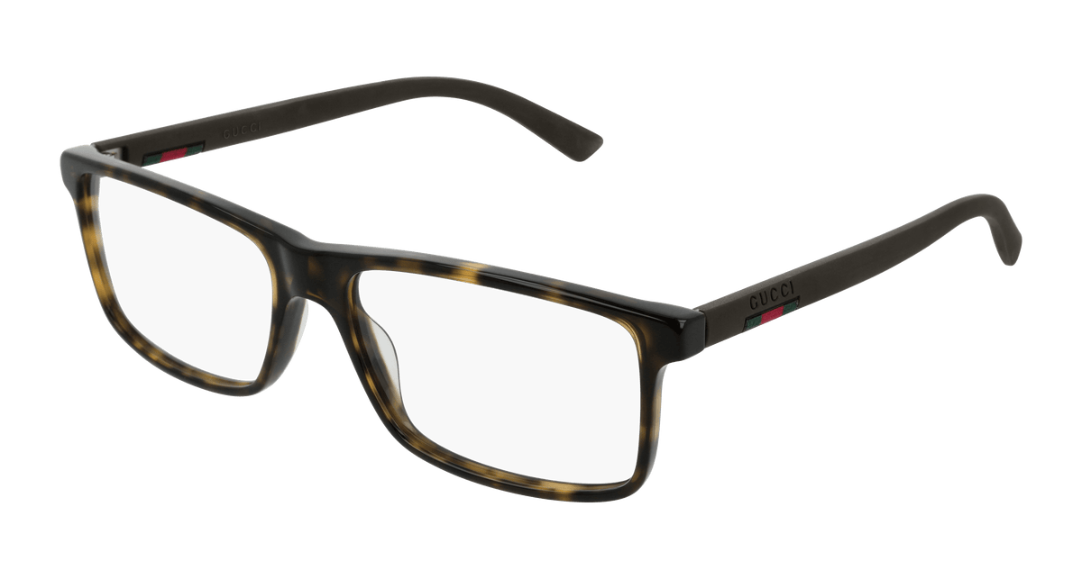 Gucci GG0424O Eyeglasses - Havana / Transparent (002)
