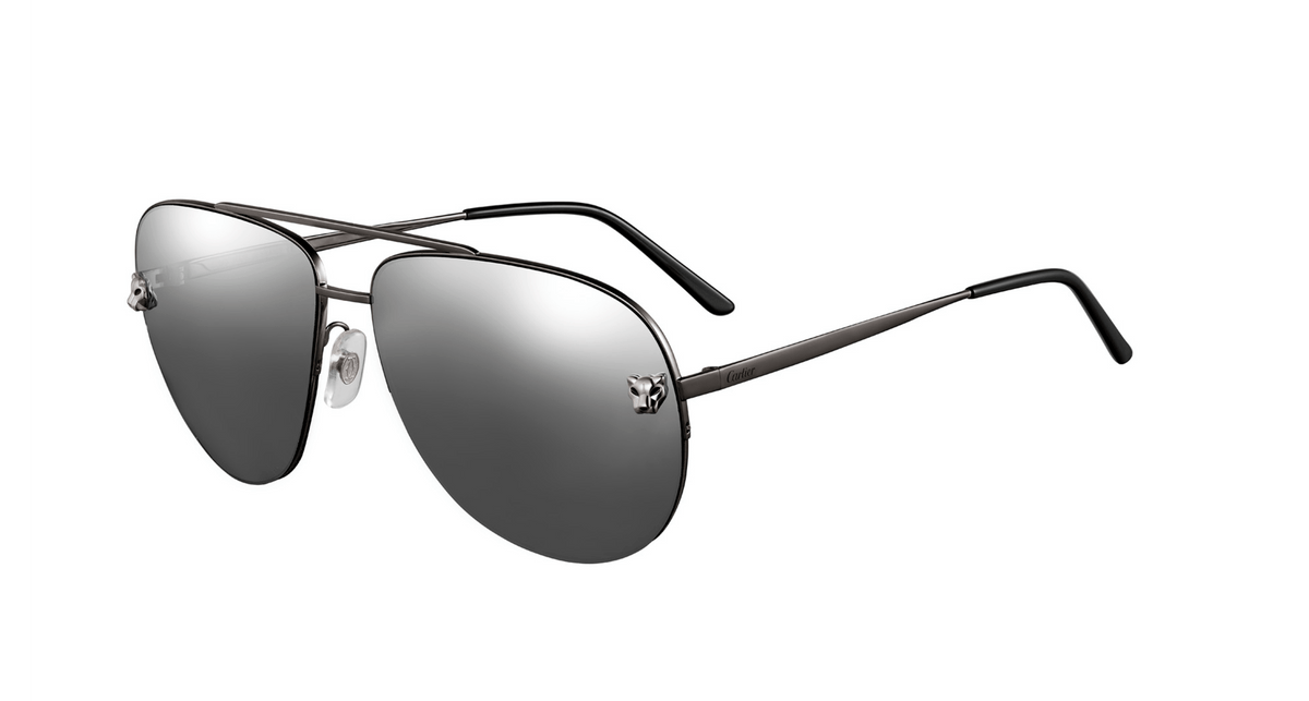 Cartier CT0065S Sunglasses - Black / Grey (004)