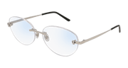 Cartier CT0028O Eyeglasses - Silver / Transparent (001)