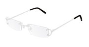 Cartier CT0092O Eyeglasses - Silver / Transparent (002)