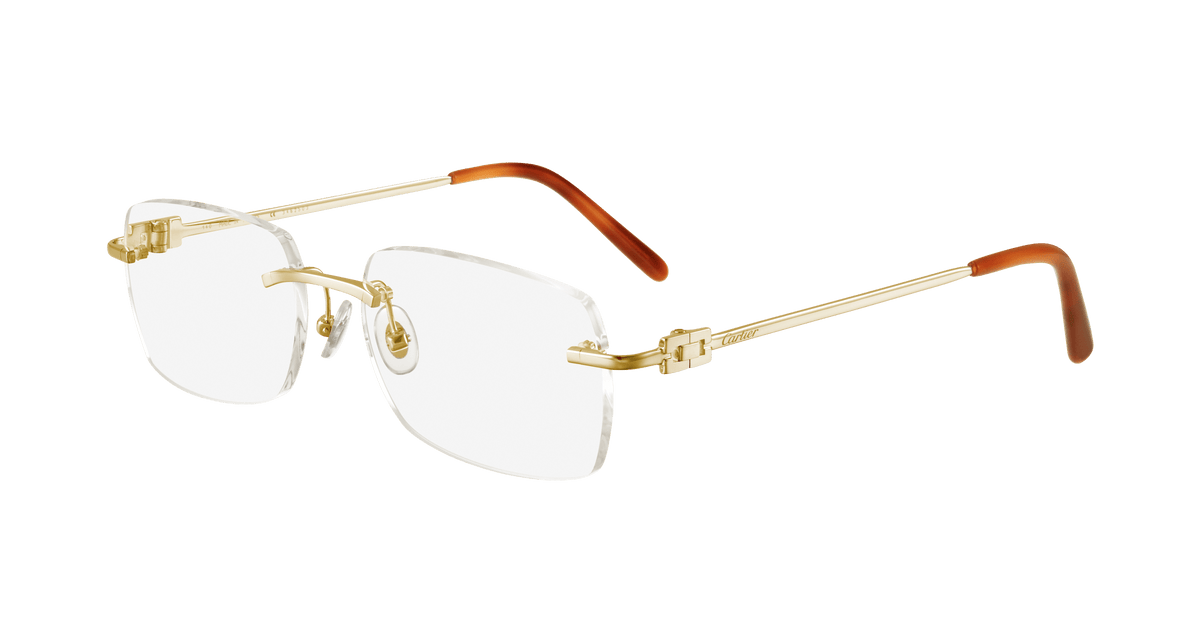 Cartier CT0069O Eyeglasses - Gold / Transparent (001)
