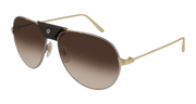 Cartier CT0038S Sunglasses - Gunmetal / Brown (008)