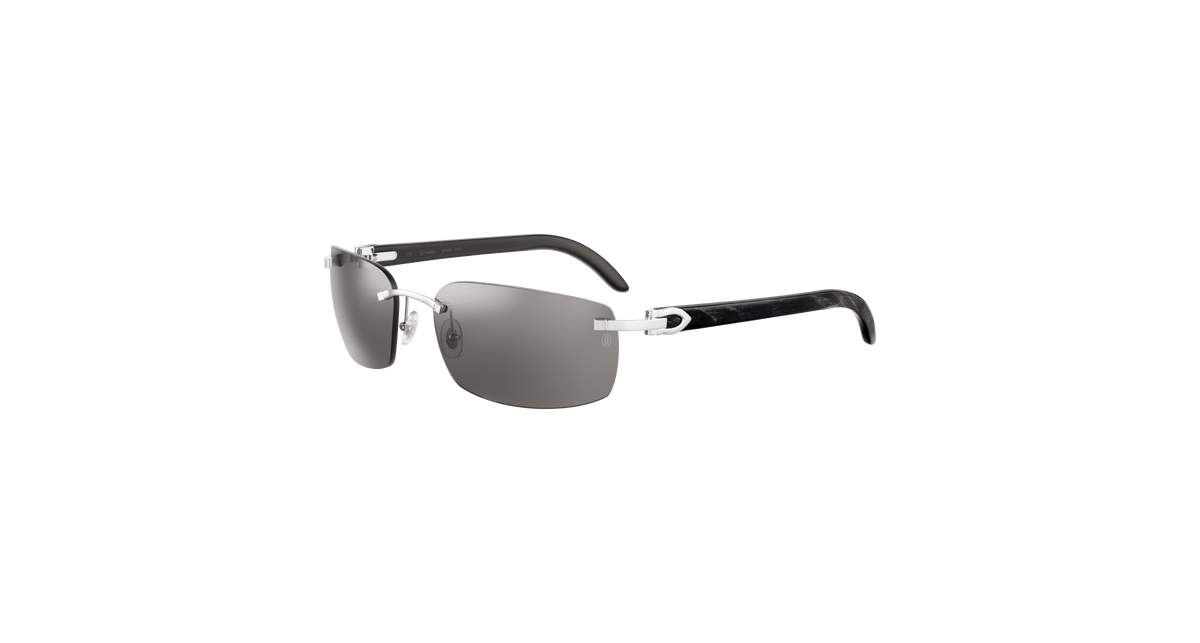 Cartier CT0046S Sunglasses - Silver / Grey (001)