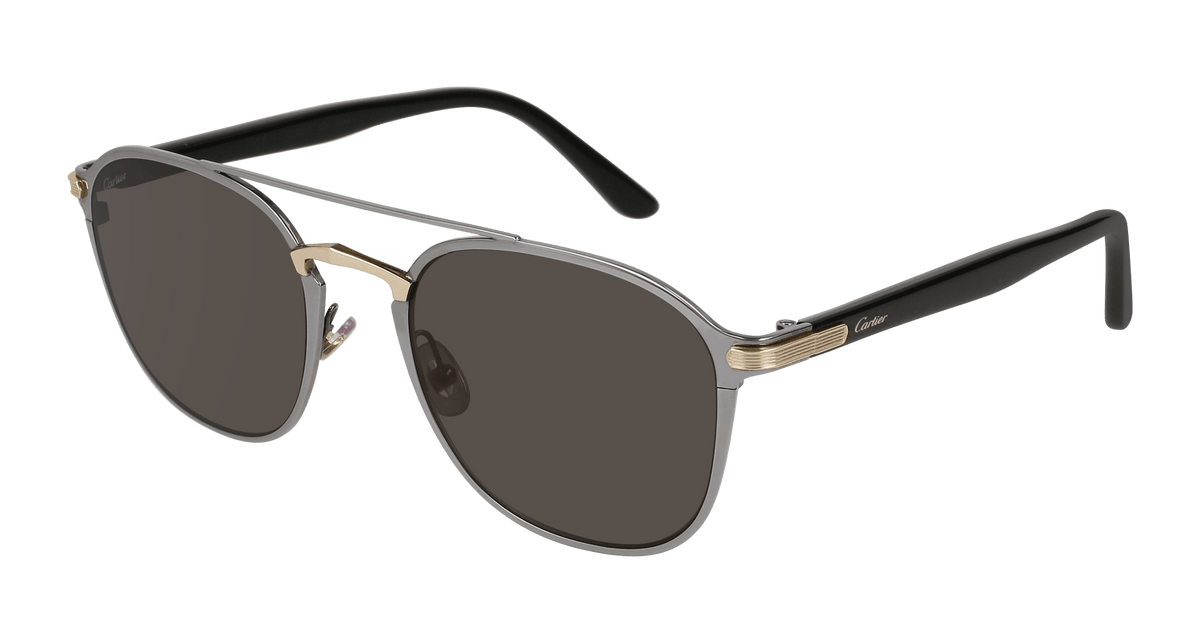Cartier CT0012S Sunglasses - Gold / Grey (001)