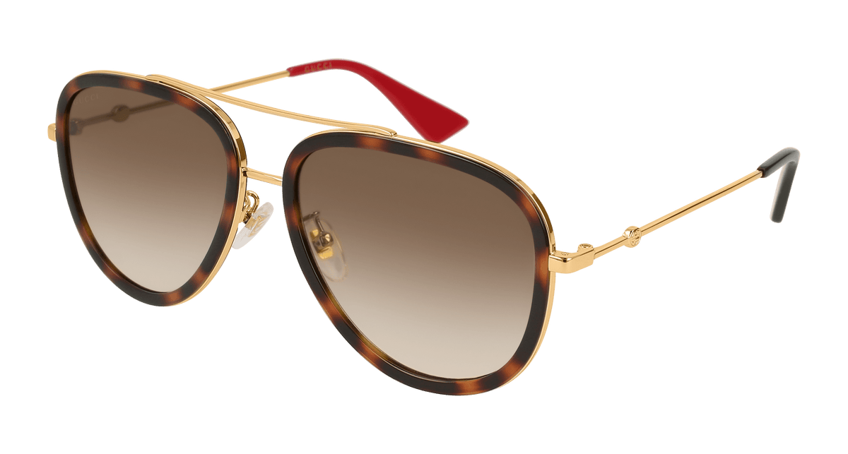 Gucci GG0062S Sunglasses - Gold / Brown (012)