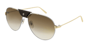 Cartier CT0038S Sunglasses - Gunmetal / Brown (012)