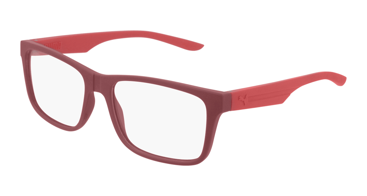 Puma PU0204O Eyeglasses - Red / Transparent (003)