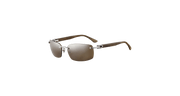 Cartier CT0046S Sunglasses - Silver / Brown (002)