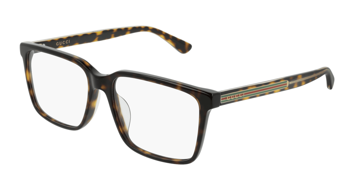 Gucci GG0385OA Eyeglasses - Havana / Transparent (002)