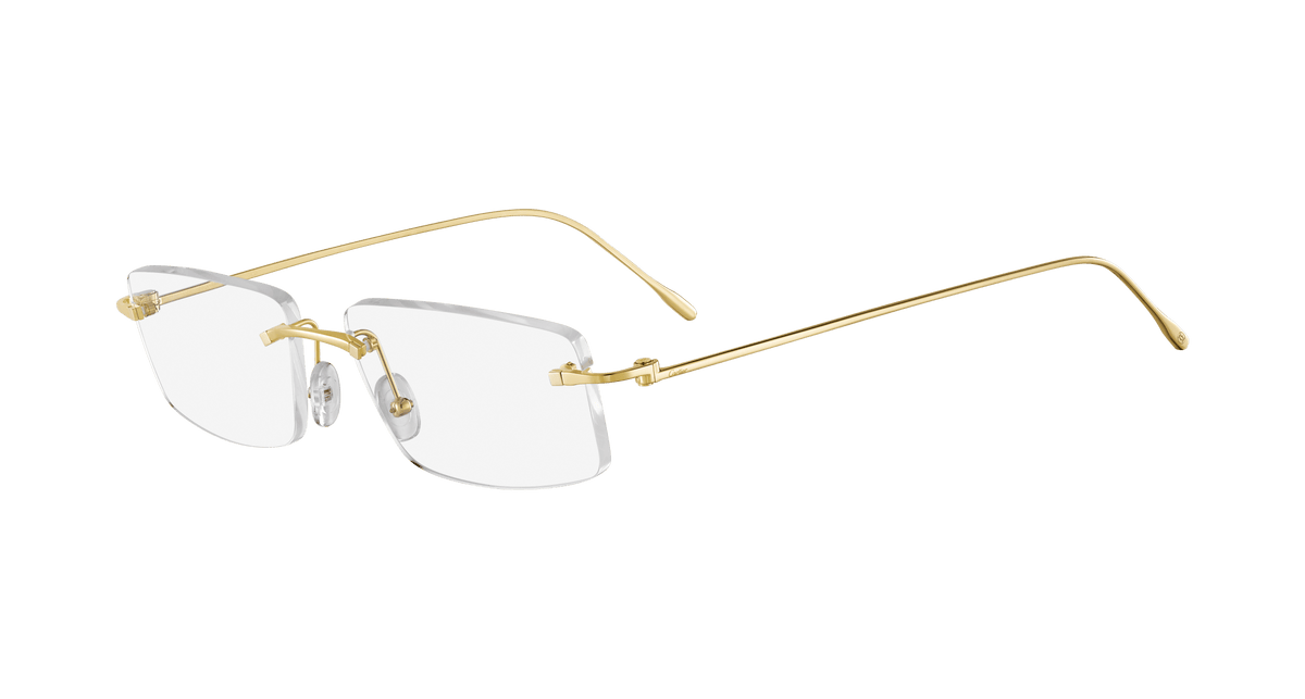 Cartier CT0070O Eyeglasses - Gold / Transparent (001)