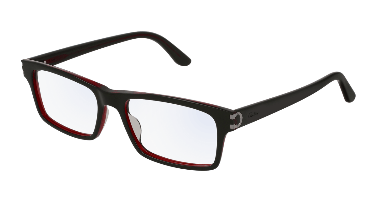Cartier CT0005O Eyeglasses - Black / Transparent (001)