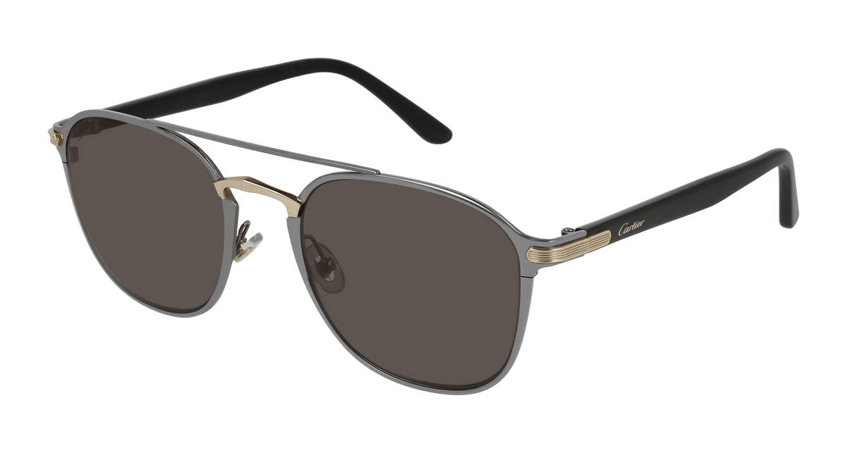 Cartier CT0012S Sunglasses - Gold / Grey (004)