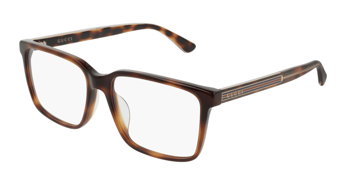 Gucci GG0385OA Eyeglasses - Havana / Transparent (003)