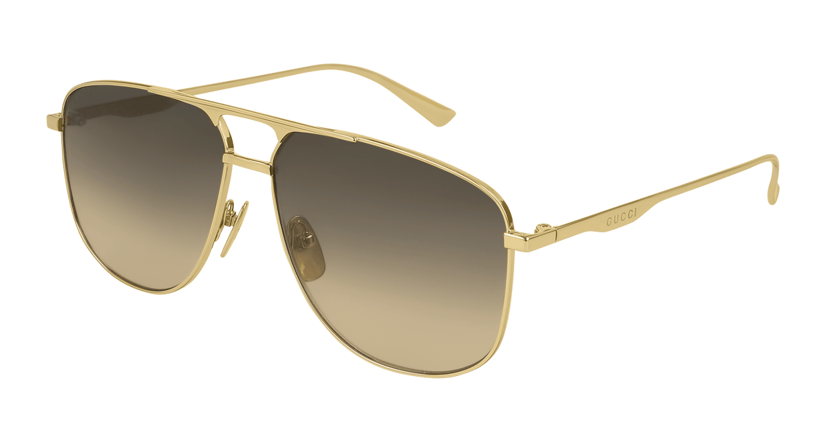 Gucci GG0336S Sunglasses - Gold / Brown (001)
