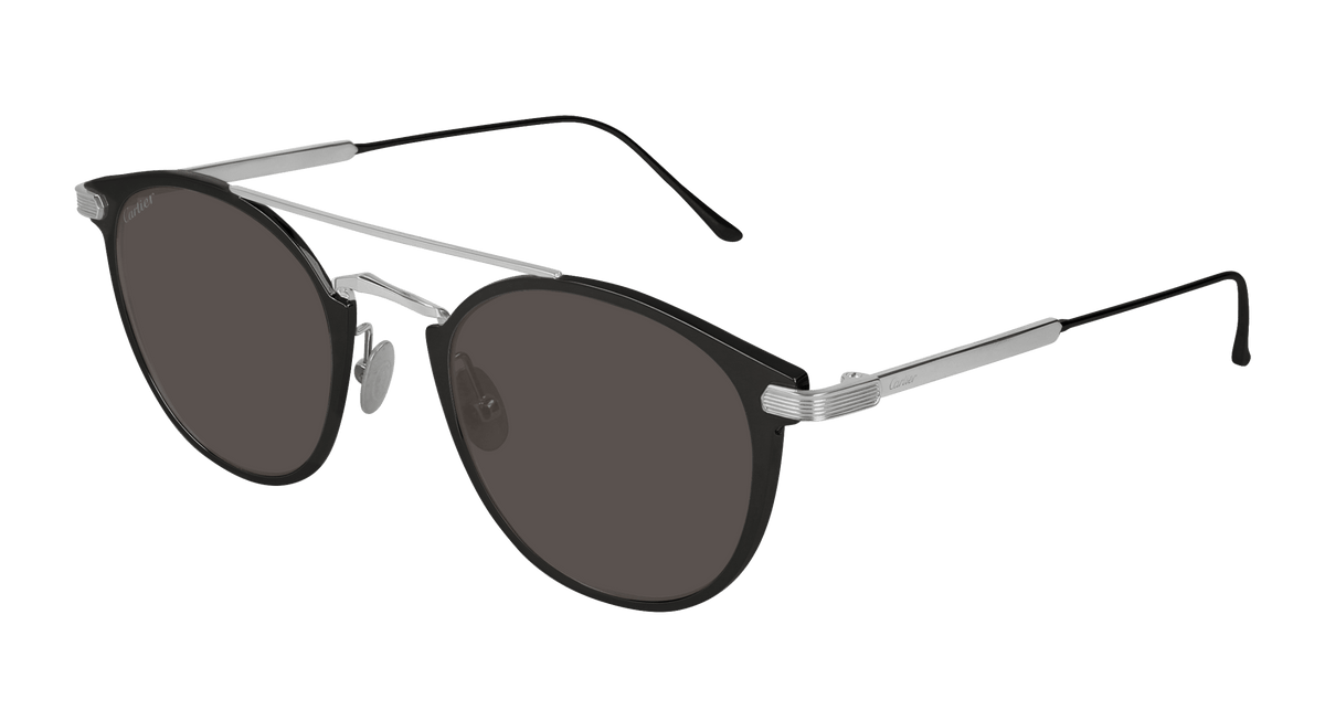 Cartier CT0015S Sunglasses - Gunmetal / Grey (001)
