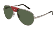 Cartier CT0034S Sunglasses - Gunmetal / Green (002)