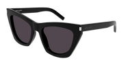 Saint Laurent SL 214 KATE Sunglasses - Black / Grey (001)