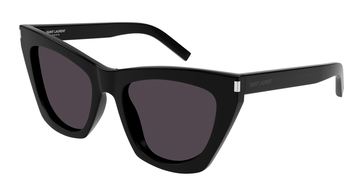 Saint Laurent SL 214 KATE Sunglasses - Black / Grey (001)