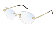 Cartier CT0028O Eyeglasses - Gold / Transparent (002)