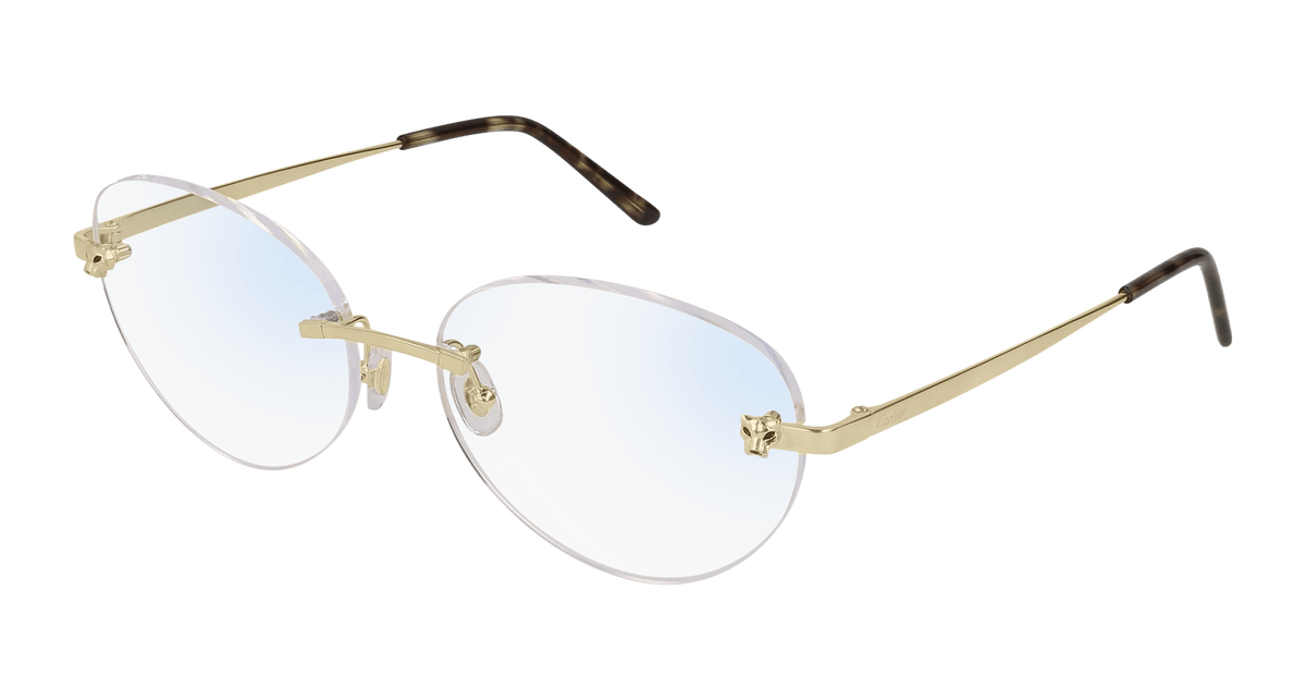 Cartier CT0028O Eyeglasses - Gold / Transparent (002)