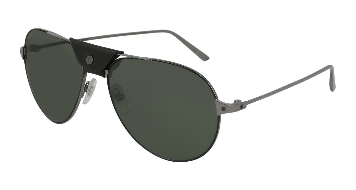 Cartier CT0038S Sunglasses - Black / Grey (001)