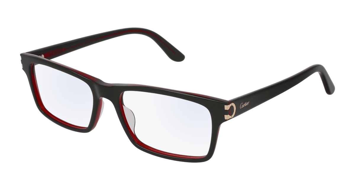 Cartier CT0005O Eyeglasses - Black / Transparent (008)