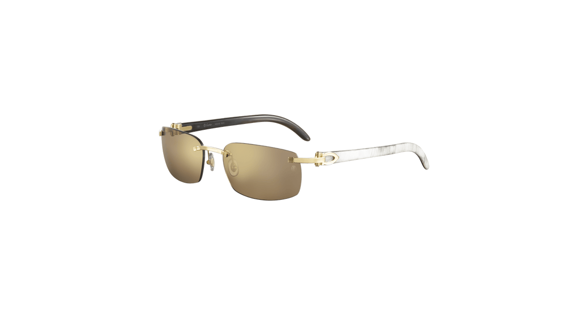 Cartier CT0046S Sunglasses - Gold / Brown (004)