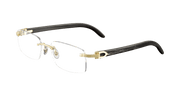 Cartier CT0049O Eyeglasses - Gold / Transparent (001)