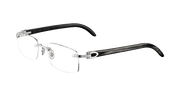 Cartier CT0049O Eyeglasses - Silver / Transparent (002)