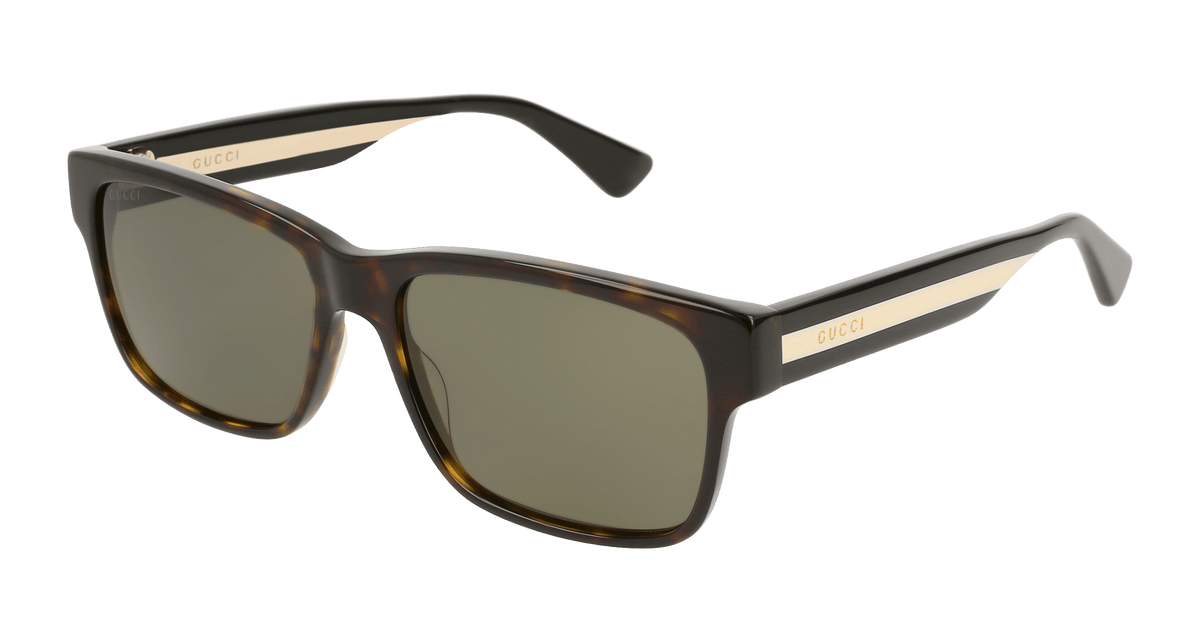Gucci GG0340S Sunglasses - Havana / Green (008)