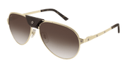 Cartier CT0034S Sunglasses - Gold / Brown (012)